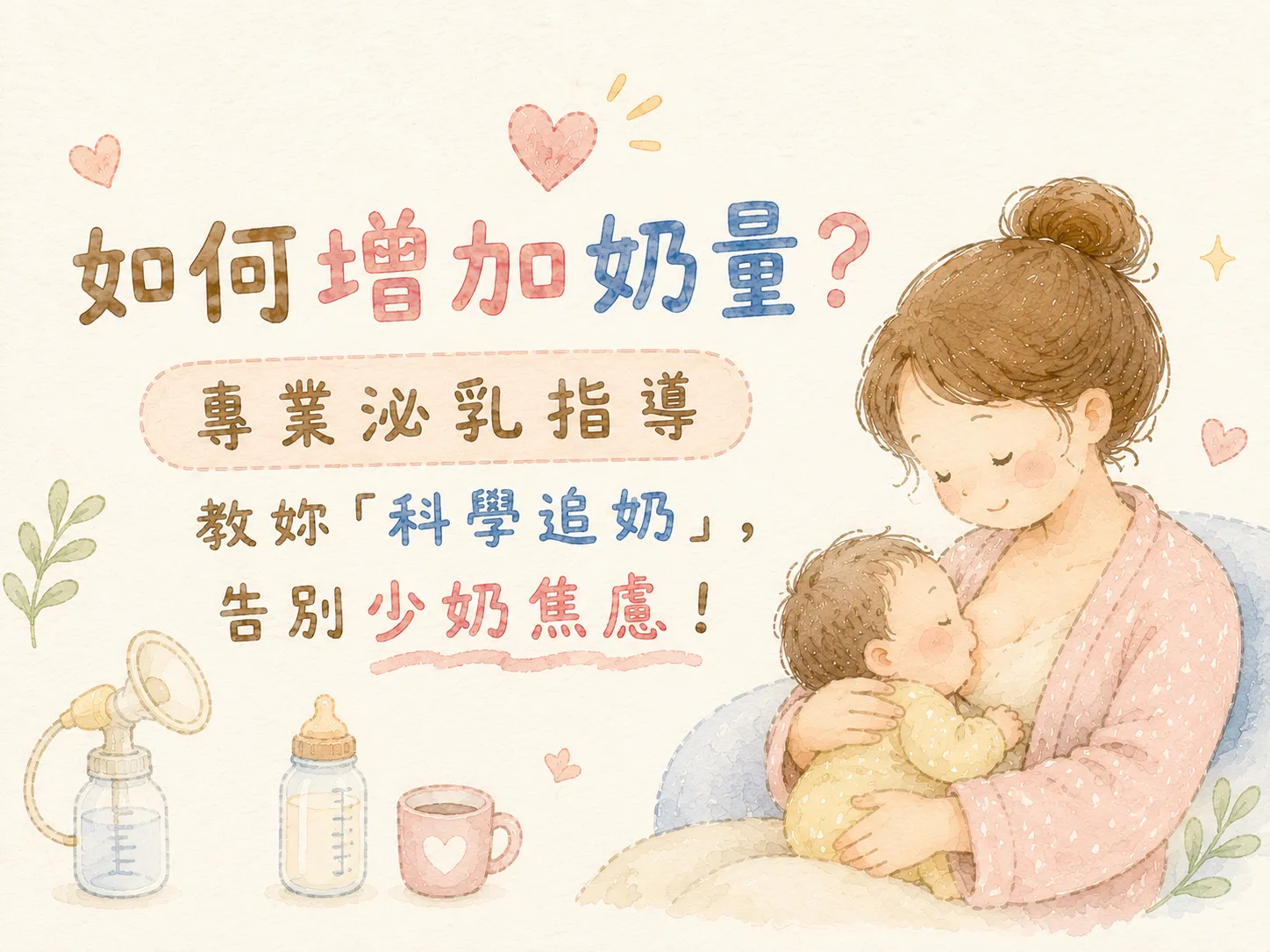如何增加奶量?專業泌乳指導教妳「科學追奶」,告別少奶焦慮!